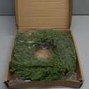 Christmas Wreath with Lights,22-24In Large Christmas Wreaths for Front Door,Battery Operated,Red Berrie,Ball Ornaments and Pine Branch for Door Window Wall Christmas Decoration
