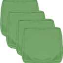 Patio Seat Cushion Covers, Washable Slip Covers Replacement, Waterproof Outdoor Furniture Chair Cushion Pillow Seat Cover for Couch, Garden, Sofa, Olive Green, 24"24"4"(4 Covers Only) (24"24"4" thick(4 covers))
