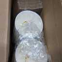 GUSTO [50 Sets - 12 oz. Disposable White Coffee Cups with White Lids, Sleeves - To Go Paper Hot Cups (Formerly Comfy Package)