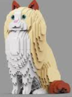 Mini Blocks Dog Realistic Designer Animal Golden Retriever Kit Persian Ragdoll Cat Creative STEM