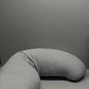 Momcozy J-Shaped Pregnancy Pillow for Sleeping with Cooling Cover  Maternity Body Pillow for Pregnant Women, Side Sleeper Support for Belly, Hip & Leg, Deep Grey