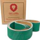 Red Label Abrasives 2 X 42 Inch 80 Grit Metal Grinding Zirconia Sanding Belts, 6 Pack