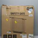 Baby Gate No Drilling, 29"-40" Auto Close Dog Gate Indoor for Doorways & Stairs, Pressure Mounted Adjustable Pet Gate, Easy Walk Through Child Gate for Children & Pets Stroller Friendly, White