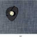 Chilewich Basketweave Placemats - Woven Placemats Set of 4 - Reusable, Stain-Resistant, Indoor/Outdoor Tabletop Protection - Denim - 14" x 19" Rectangle