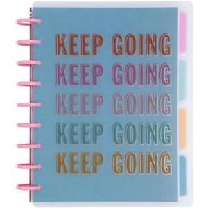 Happy Planner Undated Plans + Notes Monthly Planner Notebook Journal, 4-Month Planner, Good Going Theme, Classic Size, 95 Pages, 4 Dividers, 12 Planner Sticker Sheets, 7" x 9 3/4"