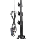 UBeesize LED Video Light Kit, 1Pcs Dimmable Continuous Portable Photography Lighting with Adjustable Tripod Stand & 5 Color Filters for Tabletop/Low-Angle Shooting, for Zoom, Game Streaming, YouTube