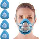 NATAKU 4-Pack Small CPAP' Mask Liners Compatible with F20 Full Face Masks Cushion, Reusable Comfort Cushioned Mask Cushion Covers, Absorb Facial Oils and Moisture to Improve Wear Experience