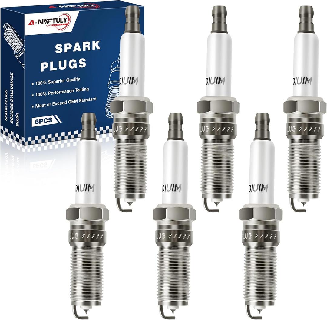 Iridium Spark Plugs 6 Pack 91418 Fits for 2014-2021 Chevy Silverado 1500 4.3 V6 GMC Sierra, Chevrolet Trailblazer GMC Envoy 4.2 2002 2003 2004 2005 2006 2007 2008 2009 Replaces 12622441, 41-114