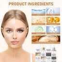 Rice Exfoliant Ampoule Duo, Black and White Face Peeling Solution, Moisturizing Pore Minimizer, 2-Pack, 100ml