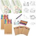 Saypacck 270 Pcs Mini Dinosaur Coloring Books with Crayons Kids Bulk Dino Party Favors Dino Goodie Bag Stuffers End of Year Student Gifts from Teacher