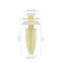 3 x Door Panel Retainer Clips, 50-Pack, Compatible with GM Chevrolet GMC Trucks SUV, White Plastic, 15545202