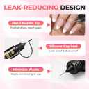 UNA GELLA 20ml*2PCS Nail Glue Remover for Press on, Multi-Functional Pinpoint Glue Remover Fast Removal Gentle Non-Acetone with Crystal Sticks for Nails Polish False Acrylic Nail Tips Home DIY