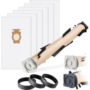Vacuum Cleaner Brush Roll with 3 Pcs Belt & 6 Pcs Bag Compatible with Kirby Vacuum Cleaner G3/G4/G5/G6/Sentria, Ultimate G, Belt & Bag Compatible with Kirby All Model, Replacement Part