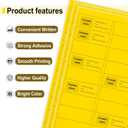 L LIKED 900 Fluorescent Yellow Address Labels, 1" X 2-5/8" Neon Colored Labels Handwritten or Inkjet/Laser Print for Shipping Envelopes & Small Packages - 30 Sheets