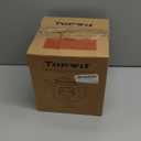 TOPWIT Electric Kettle, 1.0L Electric Tea Kettle with Removable Stainless Steel Infuser, BPA-Free Electric Glass Kettle with Window, Double Wall Water Warmer, Gooseneck, Auto-shut Off, White