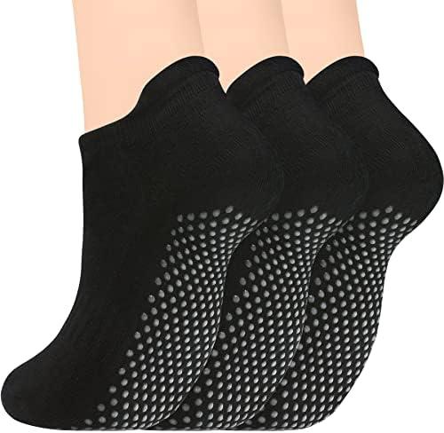 Olreco Grip Socks for Women Men Pilates Yoga Socks for Women Non Slip Stockings Womens Barre Sock Gripper Hospital Sock Adult