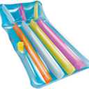 Zcaukya Inflatable Pool Float, 65 Inch Colorful Inflatable Pool Lounger with Pillow & Cup Holder for Adults, Swimming Pool Inflatable Floating Mat for Summer Parties