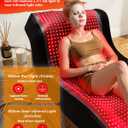 Red Light Therapy Mat Full Body 72" x 33", 1436 LEDs, 660/850nm | FSA&HSA Eligible, skin-friendly TPU surface, 1436 3-in-1 LED chips for back, legs, joints and daily wellness routines