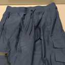 Women's Hiking Pants with Pockets Lightweight Water Resistant Quick Dry Cargo Pants for Casual Travel Camping (Blue, L)