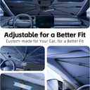 Windshield Sun Shade for Hyundai Palisade 2019-2026 with 360 Rotating Shaft, Custom Fit Umbrella Sunshade for UV Blocking, Interior Heat Protection, Easy Storage