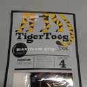 DOK TigerToes Premium Non-Slip Dog Socks for Hardwood Floors - Extra-Thick Grip that Works Even When Twisted - Prevents Licking, Slipping, and Great for Dog Paw Protection (Cool Caramel, X-Small)