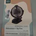 Minthouz Clip on Fan - 720 Rotation Portable Small Fan with LCD Digital Display, 8000mAh Low Noise Desk Fan for Outdoor Camping/Stroller/Home/Office, Mini