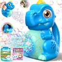 Dinosaur Bubble Machine Toys for Toddlers: Battery-Operated Bubble Maker with Bubble Solution for Kids - Perfect for Outdoor Parties, Yard Fun - Idea Kids Gift for Easter Christmas Birthday