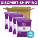 Poise Daily Liners, Incontinence Panty Liners for Bladder Leaks, 2 Drop Very Light Absorbency, Long Length, 176 Count of Pantiliners (4 Packs of 44), Packaging May Vary