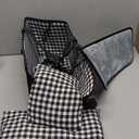 SlowTon Console Dog Car Seat - Portable Dogs Armrest Booster Seat for Small Dog, Anti-Collapse Pet Car Seat with Soft Cushion Safety Belt, Support Pet Up to 11lbs (Black)