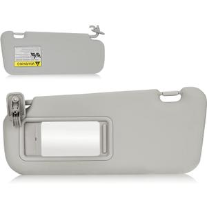 Sun Visor for 2010-2013 Mazda 3, Left Driver Side Gray Sunvisor Replacement BBM2-69-320C-75