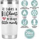 Teacher Life Tumbler - 20 Oz Cup Mug for Women Men, Appreciation Gifts from Students, Birthday Idea for Christmas and Appreciation Week (Black)
