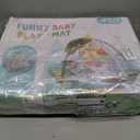 Baby Gym Play Mat, 8-in-1 Tummy Time Mat & Ball Pit with 6 Toys, Washable Baby Activity Play Mat for Visual, Hearing, Sensory, Motor Development, Baby Toys Gift for Toddler Infant 0-18 Month