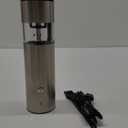 Electric Pepper Grinder or Salt Grinder Mill - USB Rechargeable - Durable Modern Style - Automatic Black Peppercorn or Sea Salt Spice Mill with Adjustable Coarseness - One Grinder Included (Stainless Steel - Single)