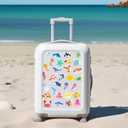 Glow in The Dark Cute Ocean Animals Water Bottle Stickers for Kids, 50 Pcs Colorful Cartoon Sea Animals Vinyl Waterproof Laptop Decals, Skateboard Mugs Phone Case Luggage Scrapbook Decor (Luminescent-228kshr)