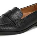Naturalizer Women's Milo Loafer (5.5, Black Lizard)