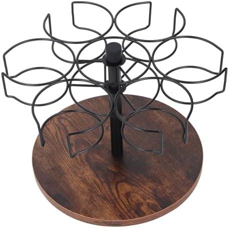 GOTOTOP Bottle Organizer for Rotating Organizer Holder, Patented Product, Tumbler Holder, Accessories, Easy to Install, Vintage Brown