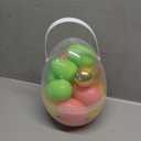 Large Easter Egg Container Filled with 17 Plastic Easter Eggs - Easter Supplies and Decor