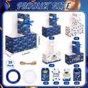 ReliThick 24 Set Class of 2026 Graduation 2 Cup Disposable Drink Carrier with Card Ribbon Coffee Cup Holder Graduation Celebration Gifts for High School College Graduate Student