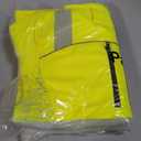 PAFESTER Safety Reflective Rain Jackets for Men Winter Yellow Insulated Rain Coats Waterproof Hoodie with Multiple Pockets (Yellow, L)