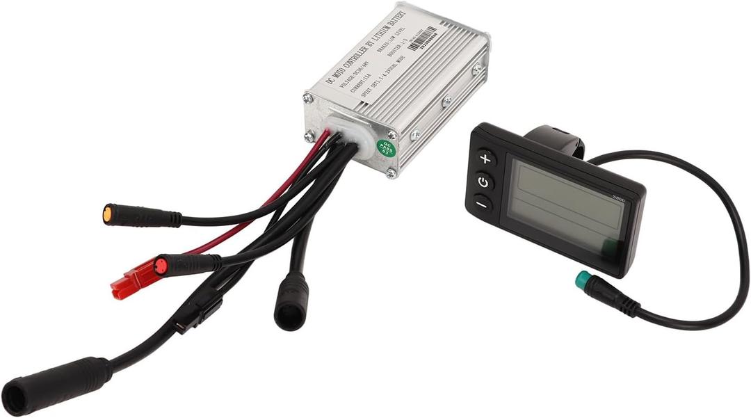 Tyenaza Brushless Motor Controller, 15A 36V 48V 15A 250W 350W Electric Motor Controller with S866 Waterproof Display Lithium Battery Conversion Kit for DIY Electric Scooter