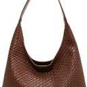 2025 Leather Tote Bag for Women Top-handle Shoulder Bag, Hobo Bags Large Capacity Soft Vegan Crossbody Handbag Underarm