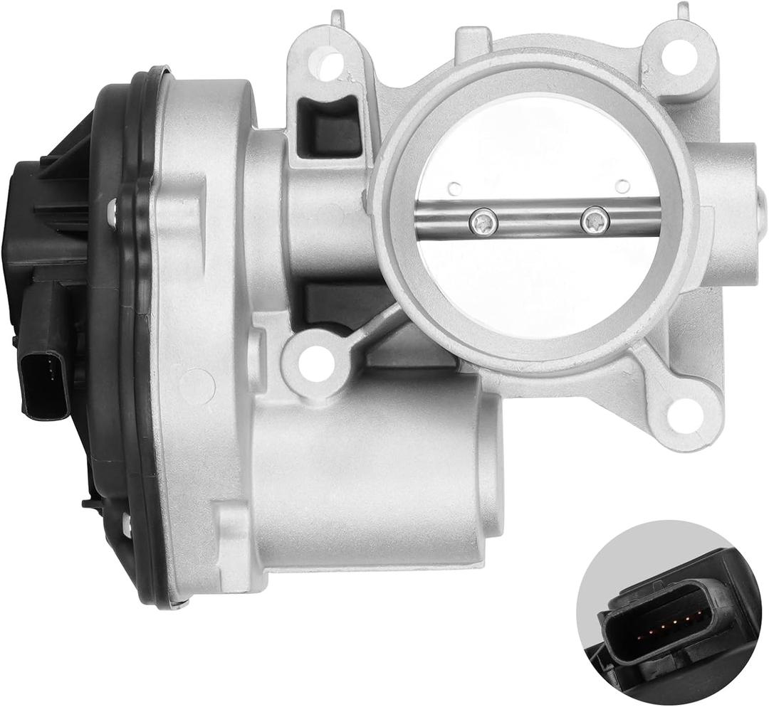 Electronic Throttle Body Compatible with Ford CMAX (DM2) 20072010, for FIESTA 20052008, for FOCUS II (DA_) 20042012, for FORD SMAX (WA6) 20062014, for 1537636 1362955 4M5G9F991FA