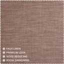 HPD Half Price Drapes - Faux Linen Curtains for Living Room (1 Panel) - 100W x 96L - Extra Wide Textured Room Darkening Curtains for Bedroom 96 Inches Long - Drapes for Home Decor, Dutch Cocoa
