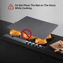 Stove Top Cover for Electric Stove - 3-Foldable Glass Top Stove Cover Protector, Ceramic Flat Top Stove Cover, Induction Cooktop Protector, Oven Cover, Dish Drying Mat 28" x 20"