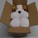 Corgi Dog Stuffed Animal with Babies Puppies Inside 16" Stuffed Dog Plush Toy Mommy with 4 Puppy Stuffed Animal Party Favors Surprise Plush Toys for Kids Boys Girls Birthday