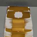 50 Pack Gold Bakery Boxes with Window 4x4x2.5 inches Pastry Boxes for Birthday Baby Shower Party