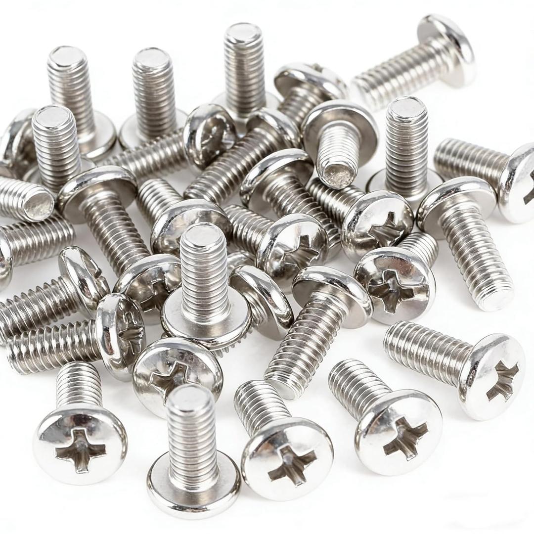 4 x 50 PCS Stainless Steel M4x10mm Screws for VESA Computer TV LCD Monitor Stand Bracket Mounting