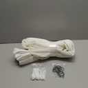 Extra Wide 60 Inch Width Pinch Pleated Curtains 96 Inch Length for Living Room Thick Linen Boho Curtain Memory Shape Light Filtering Privacy for Bedroom Large Windows Hooks Rings Cream 1 Panel 60x96 (Natural)