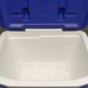 Igloo Cooler with Wheels, Profile II 28 Qt Hard Sided Ice Chest - Portable Insulated Container with Leak-Proof Design for Outdoor Use (Blue)