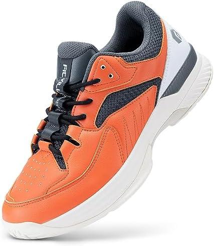 FitVille Men‘s Wide Pickleball Shoes All Court Tennis Shoes with Arch Support for Plantar Fasciitis, Size 9.5W
